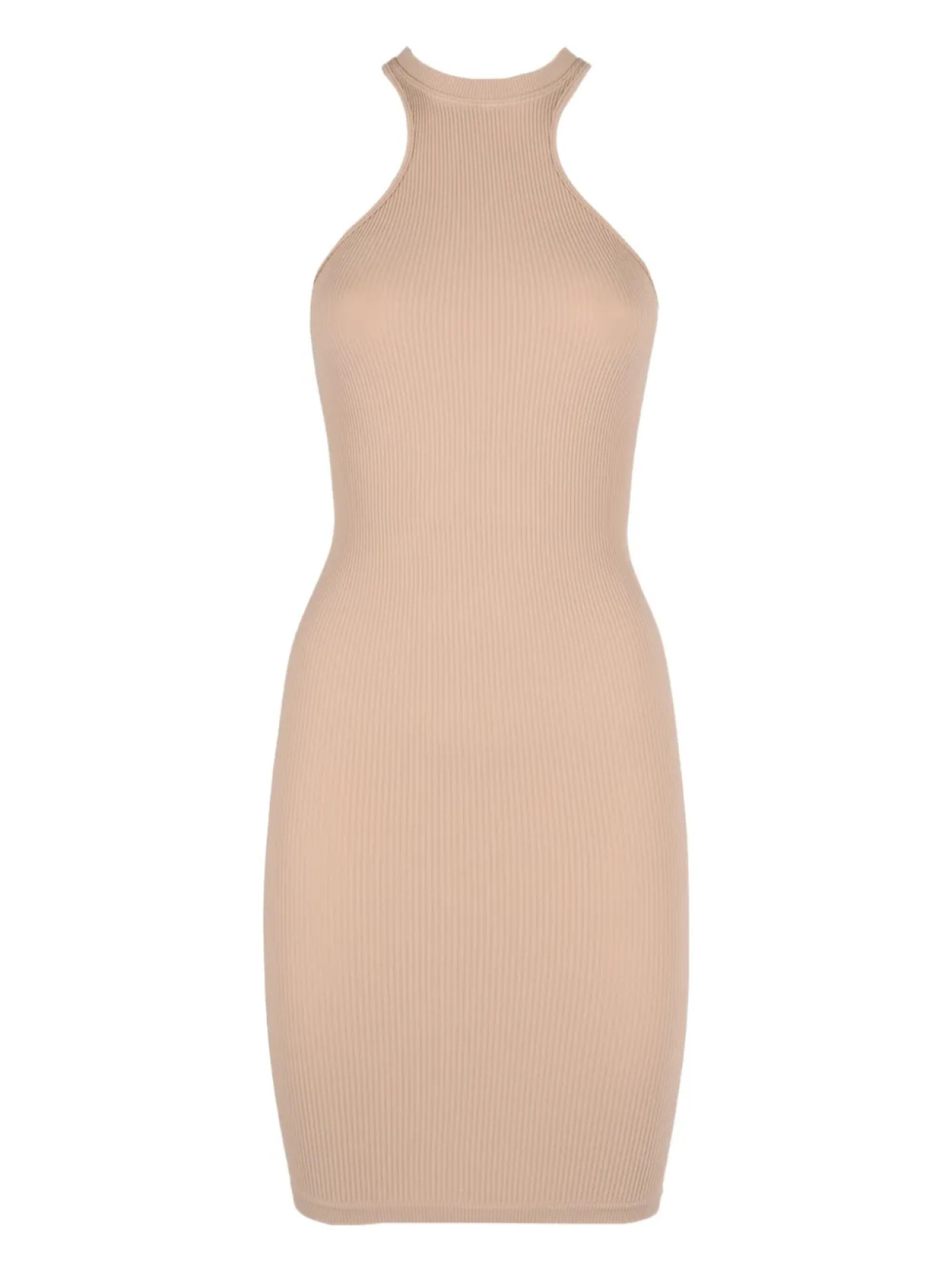 ANDREĀDAMO платье в рубчик с вырезом халтер, нейтральный
ANDREĀDAMO платье в рубчик с вырезом халтер, нейтральный