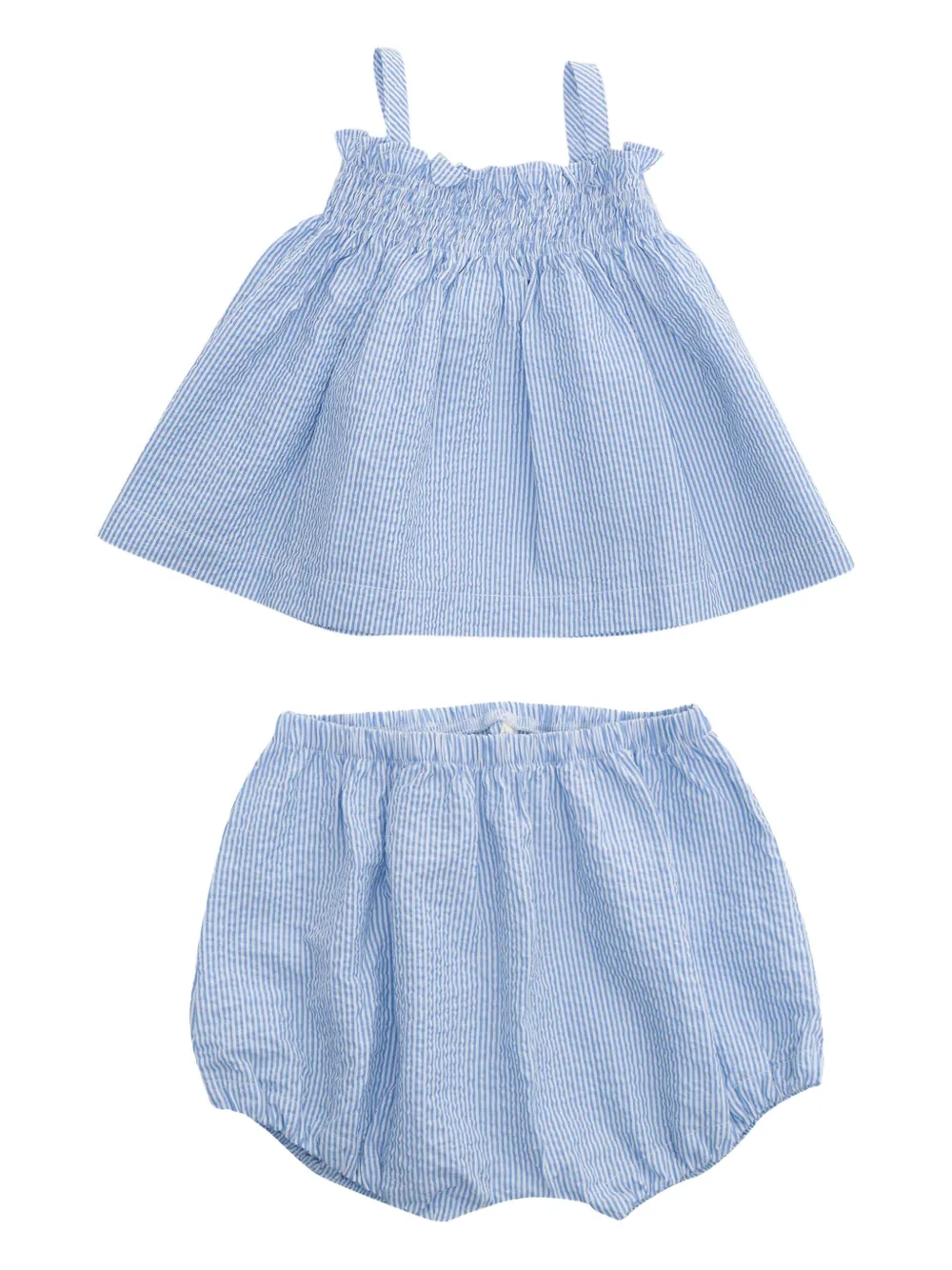 Комплект из топа и брюк в полоску TEDDY & MINOU, синий
Комплект из топа и брюк в полоску TEDDY & MINOU, синий