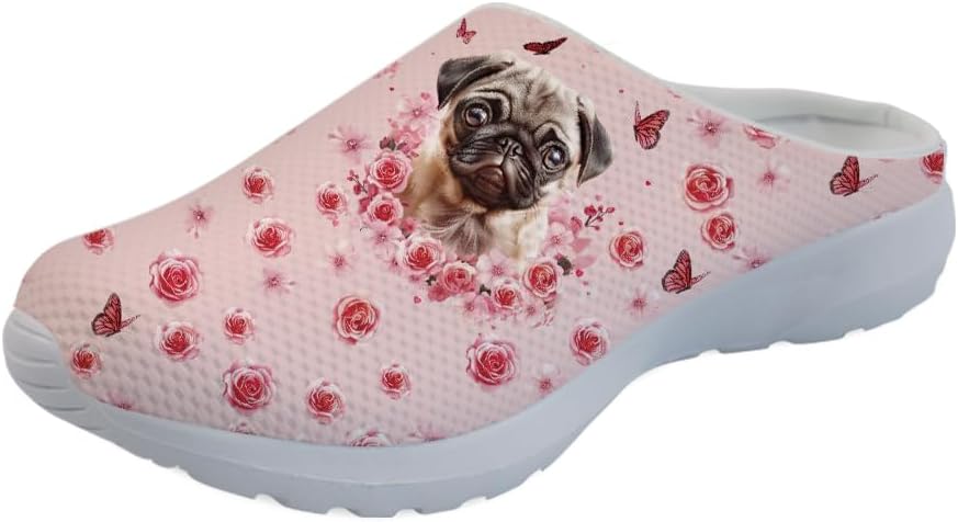 Женские слипоны-кроссовки Forchrinse с тропическим ананасом и плюмерией, дышащие, для ходьбы, сабо, домашние и пляжные тапочки, обувь для медсестер, легкие, Pug Rose
Женские слипоны-кроссовки Forchrinse с тропическим ананасом и плюмерией, дышащие, для ходьбы, сабо, домашние и пляжные тапочки, обувь для медсестер, легкие, Pug Rose