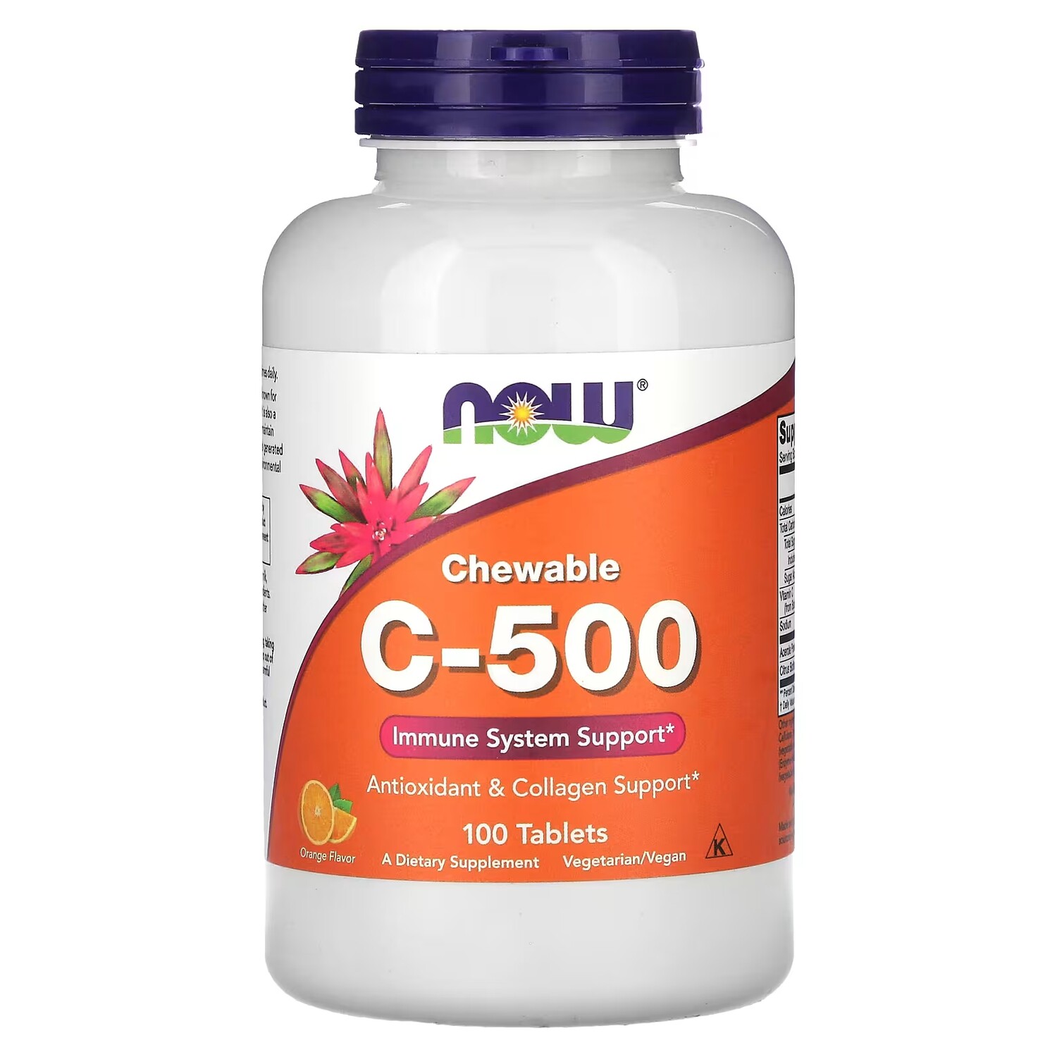Добавка Now Foods Chewable C-500 апельсин, 100 таблеток
Добавка Now Foods Chewable C-500 апельсин, 100 таблеток