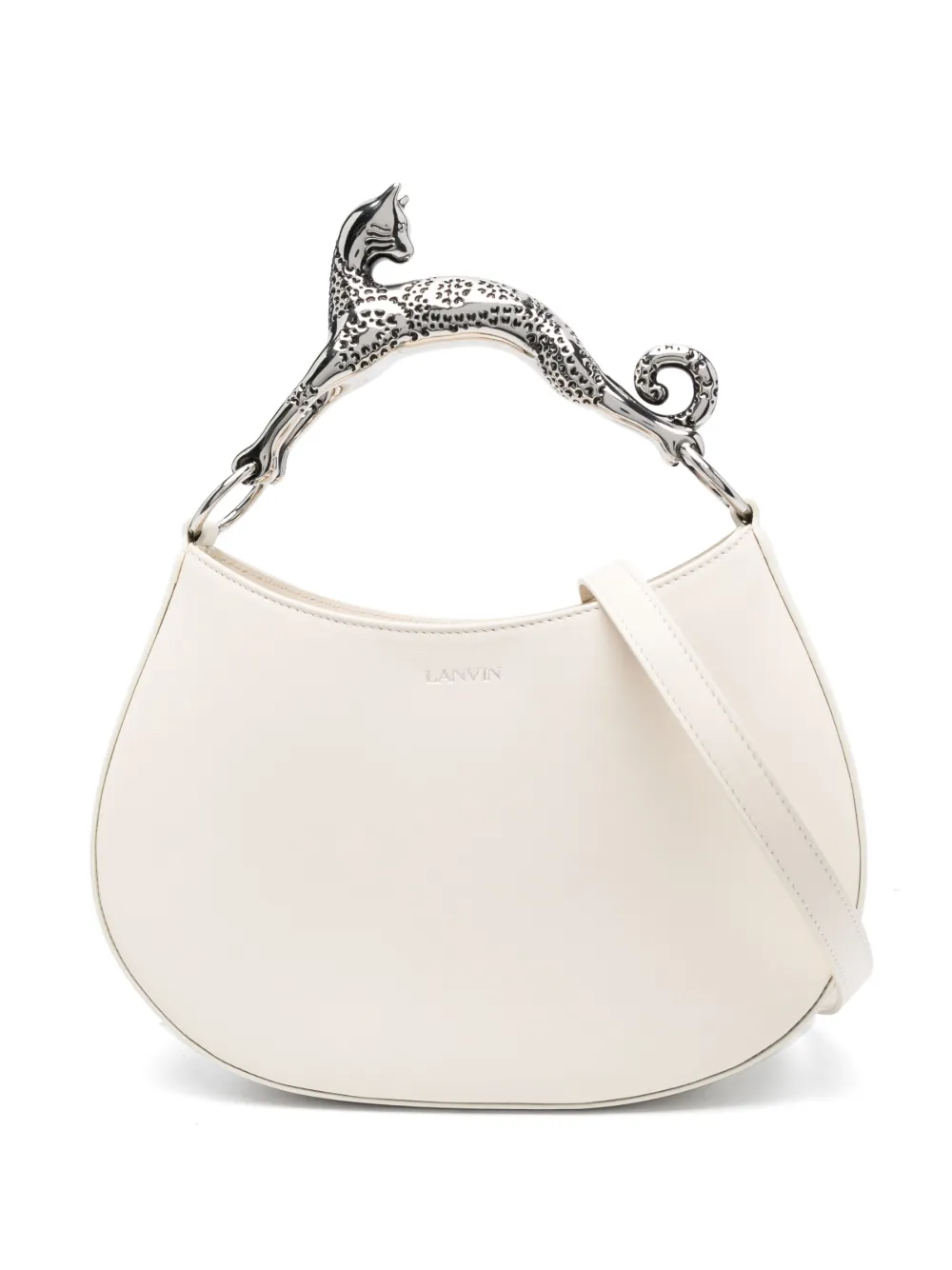 Сумка-тоут со скульптурной ручкой Lanvin, нейтральный
Сумка-тоут со скульптурной ручкой Lanvin, нейтральный