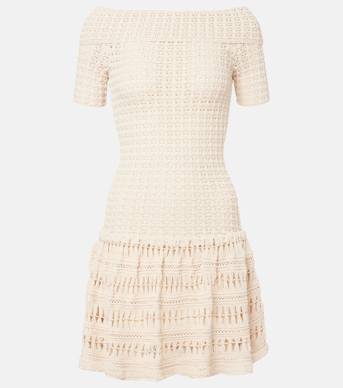 Шарлоттага мини-платье крючком Isabel Marant, экрю
Шарлоттага мини-платье крючком Isabel Marant, экрю