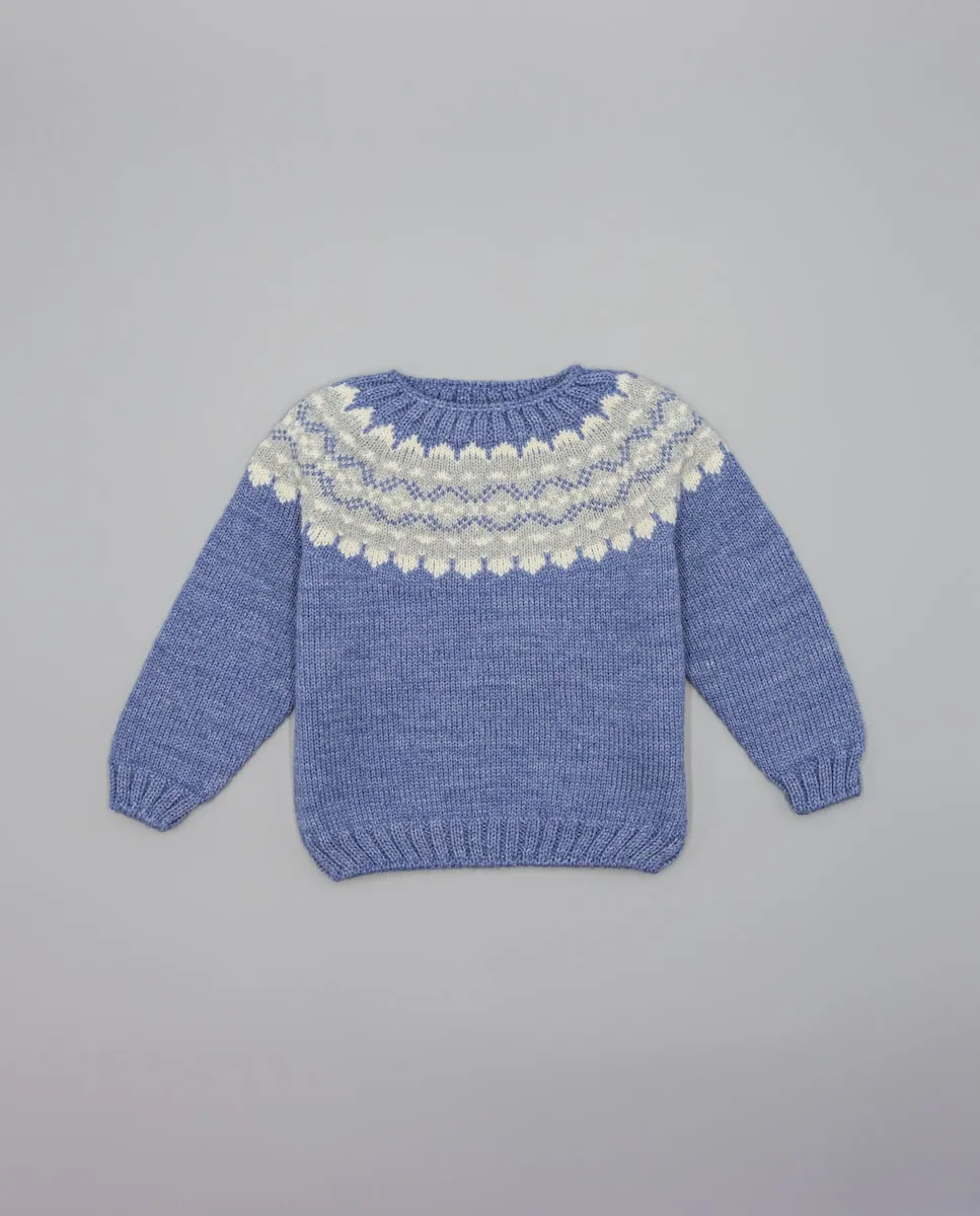 Вязаный детский джемпер с узором Fina Ejerique, синий/белый
Вязаный детский джемпер с узором Fina Ejerique, синий/белый
