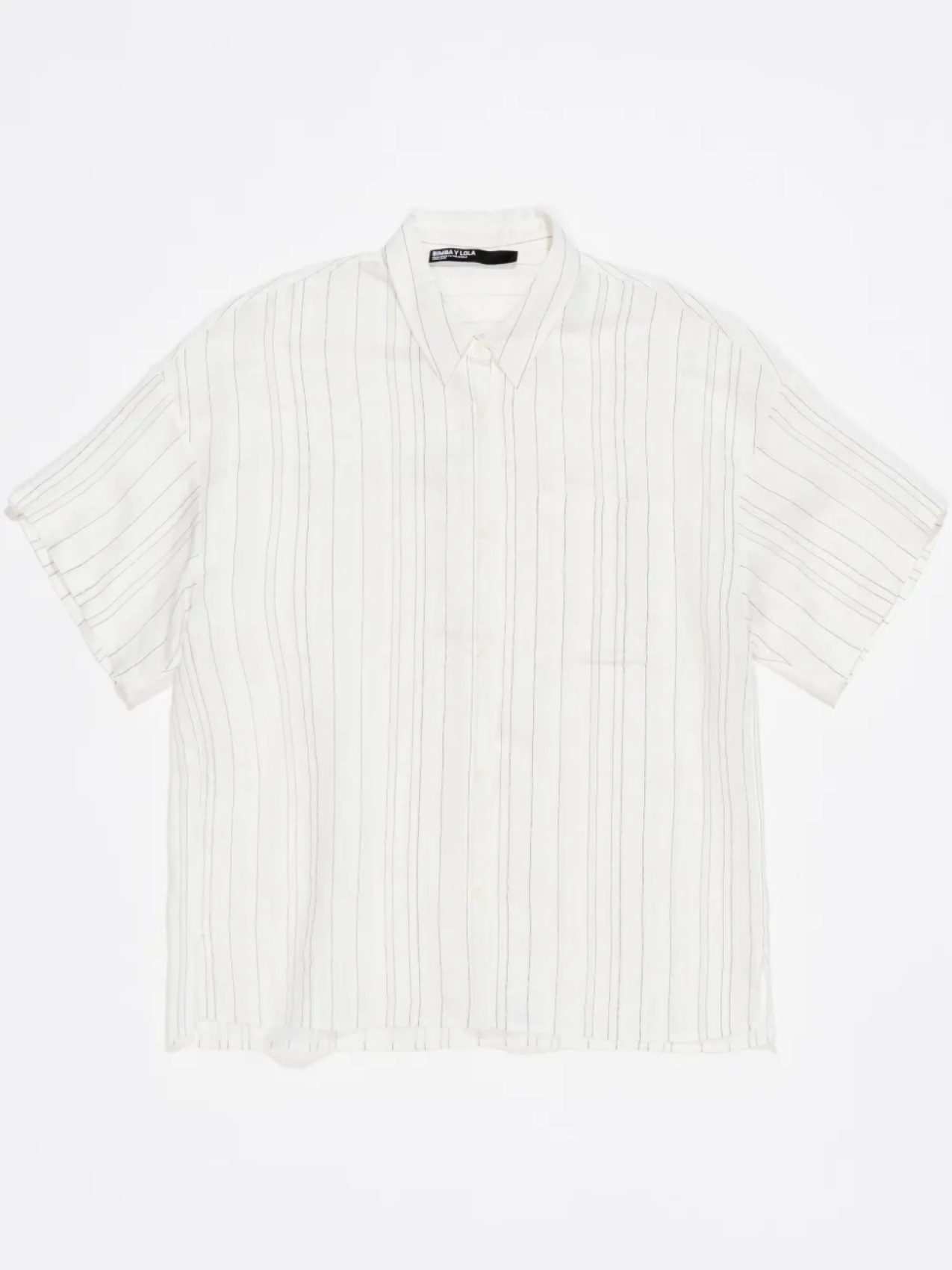 Полосатая рубашка оверсайз Bimba y Lola, белый 
Полосатая рубашка оверсайз Bimba y Lola, белый
