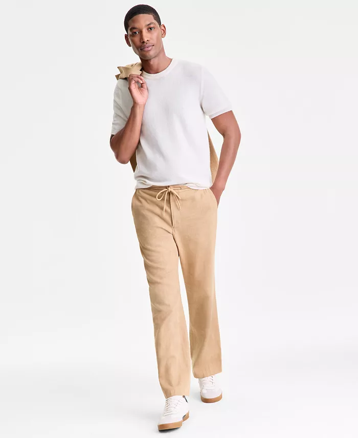 Мужская футболка-свитер классического кроя из 100% кашемира с текстурой Club Room, белый
Мужская футболка-свитер классического кроя из 100% кашемира с текстурой Club Room, белый