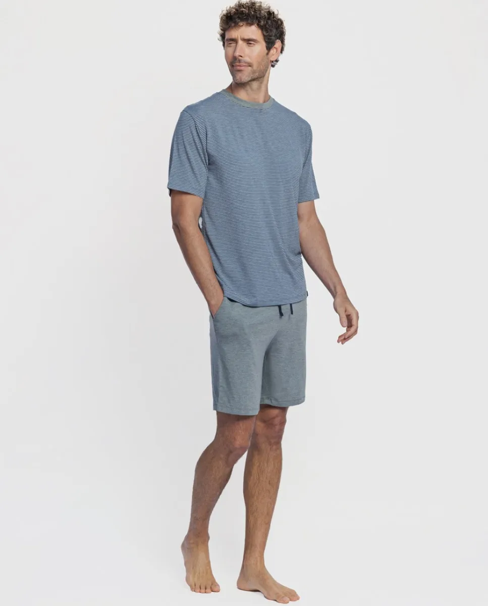 Мужская пижама короткая из модала с полосатым принтом Zd, многоцветный
Мужская пижама короткая из модала с полосатым принтом Zd, многоцветный