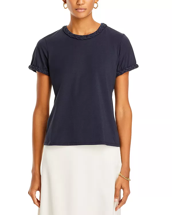 Футболка из плетеного хлопка Cinq À Sept, синий
Футболка из плетеного хлопка Cinq À Sept, синий