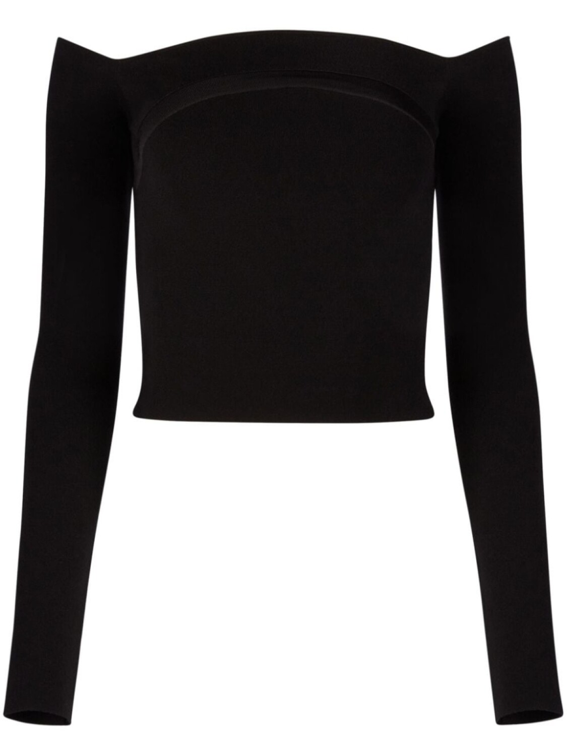 Nina Ricci топ из смесовой шерсти с открытыми плечами, черный
Nina Ricci топ из смесовой шерсти с открытыми плечами, черный