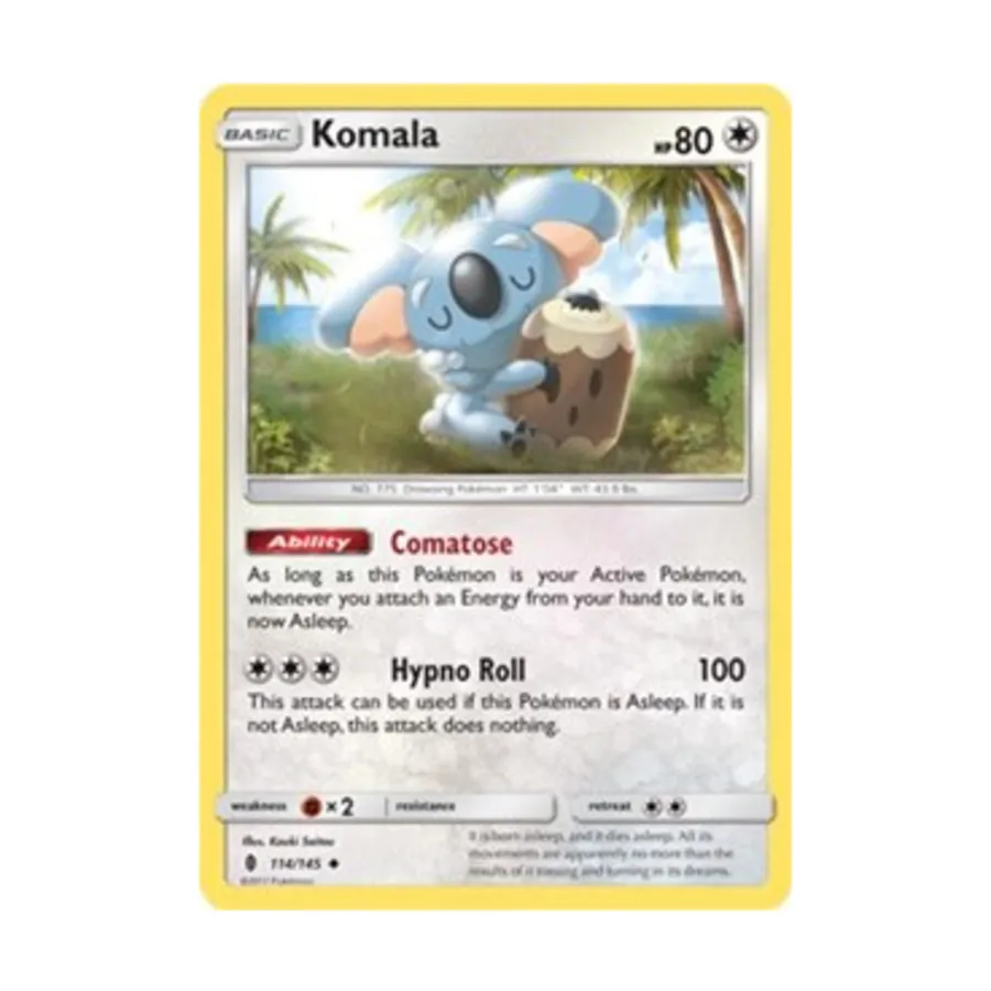 CCG Комала (Ю) #114, Pokemon - Sun & Moon - Guardians Rising - Singles
CCG Комала (Ю) #114, Pokemon - Sun & Moon - Guardians Rising - Singles