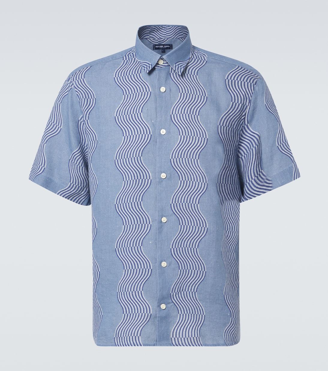 Рубашка из льна с принтом Castro Frescobol Carioca, Denim Blue Dusk
Рубашка из льна с принтом Castro Frescobol Carioca, Denim Blue Dusk