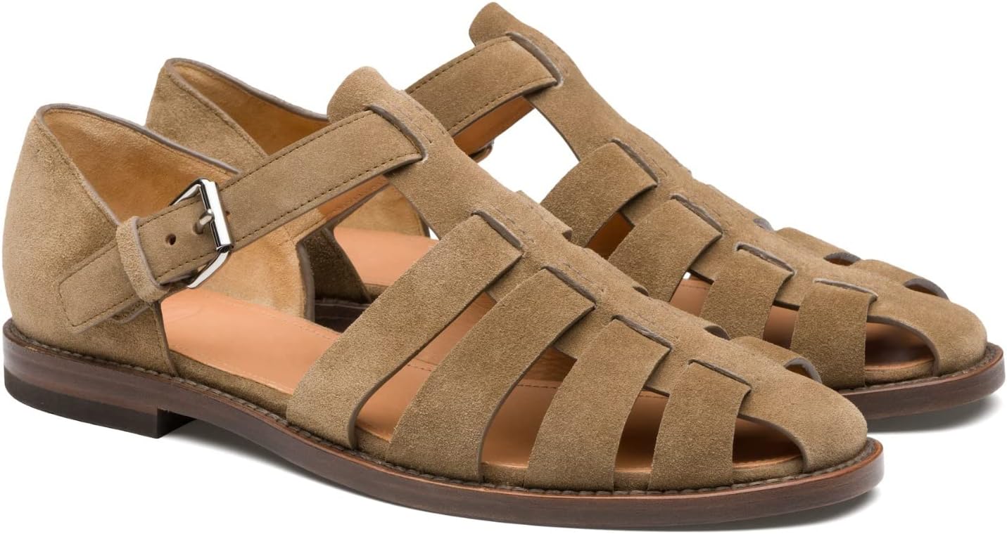 Мужские рыбацкие сандалии Vannida европейского и американского производства, летние кожаные повседневные дышащие рыбацкие туфли Baotou, хаки
Мужские рыбацкие сандалии Vannida европейского и американского производства, летние кожаные повседневные дышащие рыбацкие туфли Baotou, хаки