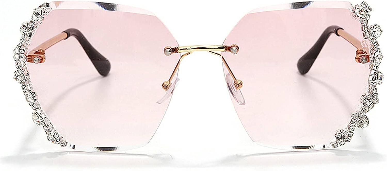 Модные солнцезащитные очки без оправы с кристаллами для женщин, винтажные квадратные солнцезащитные очки с блестящими стразами, роскошные солнцезащитные очки с крупными бриллиантами mincl, Pink
Модные солнцезащитные очки без оправы с кристаллами для женщин, винтажные квадратные солнцезащитные очки с блестящими стразами, роскошные солнцезащитные очки с крупными бриллиантами mincl, Pink