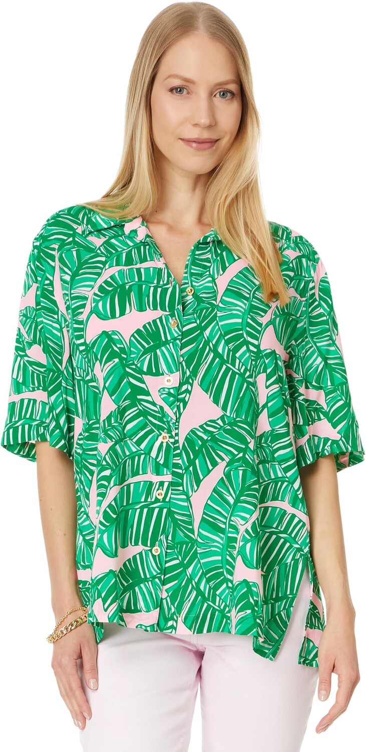 Рубашка Lilly Pulitzer Franki Shirt Coverup, цвет Conch Shell Pink Lets Go Bananas
Рубашка Lilly Pulitzer Franki Shirt Coverup, цвет Conch Shell Pink Lets Go Bananas