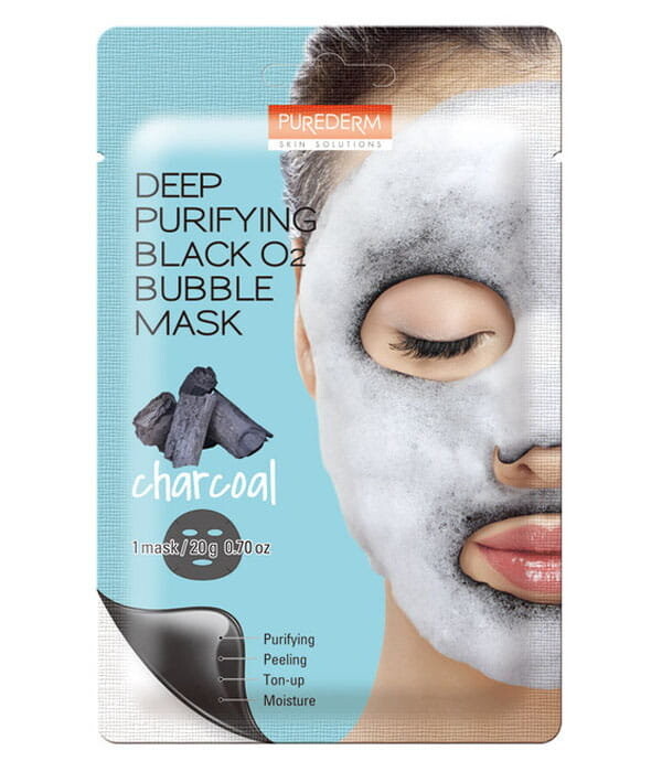 PUREDERM Корейская пузырьковая маска УГОЛЬ, 20 г
PUREDERM Корейская пузырьковая маска УГОЛЬ, 20 г