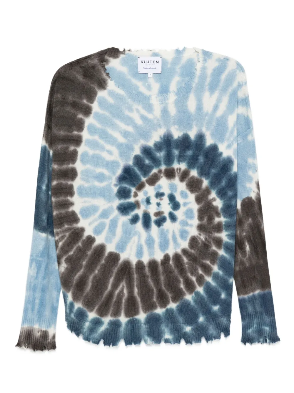 Кашемировый свитер с принтом тай-дай kujten, синий
Кашемировый свитер с принтом тай-дай kujten, синий
