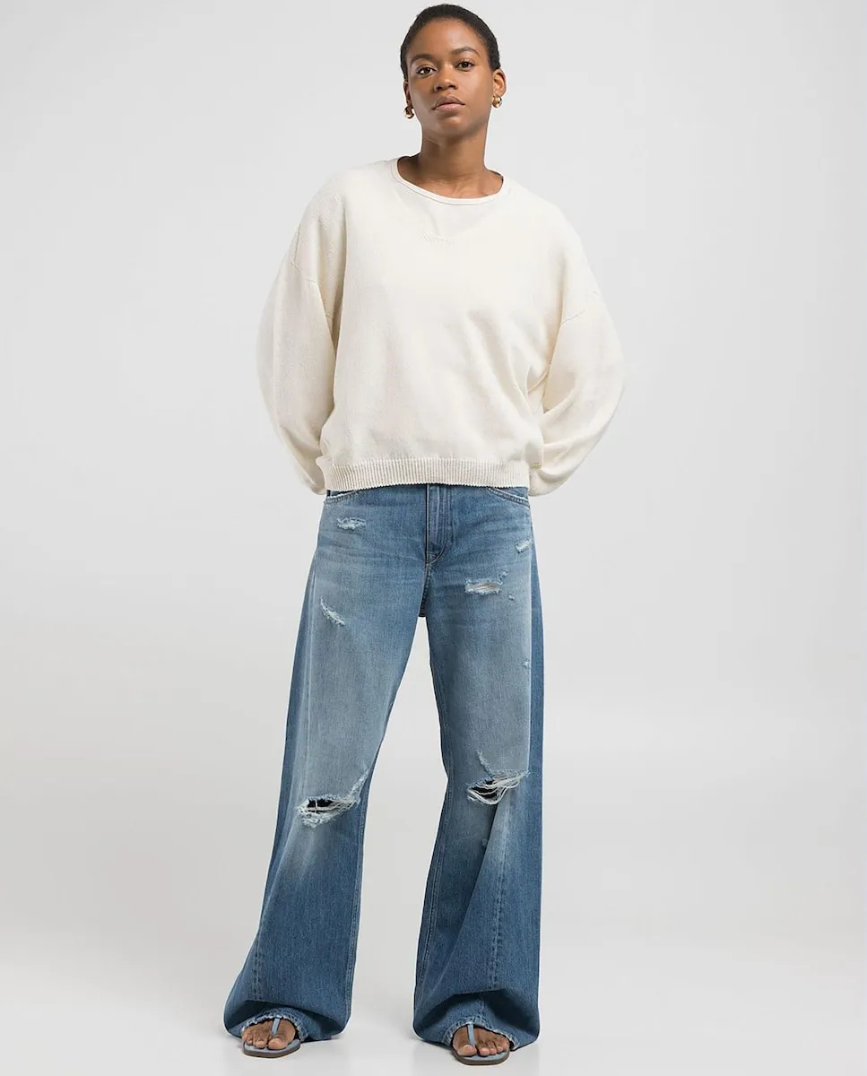 Женский трикотажный джемпер с V-образным вырезом Replay, белый
Женский трикотажный джемпер с V-образным вырезом Replay, белый