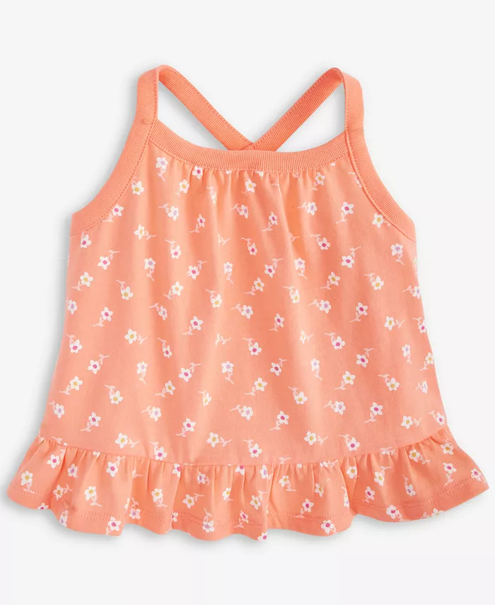 Детская майка с цветочным принтом и баской для девочек First Impressions, оранжевый
Детская майка с цветочным принтом и баской для девочек First Impressions, оранжевый