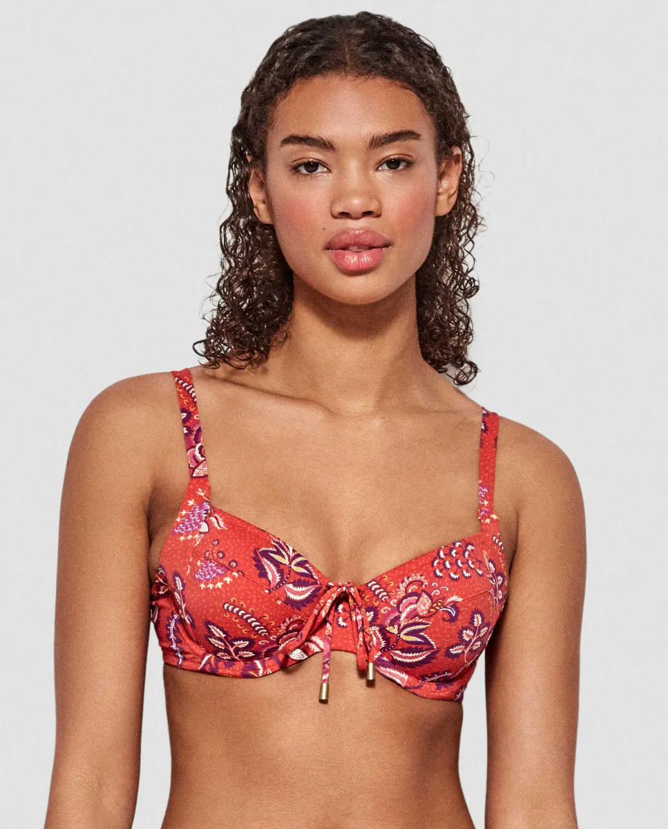 Лиф бикини без пены из ткани с принтом Gisela, мультиколор
Лиф бикини без пены из ткани с принтом Gisela, мультиколор