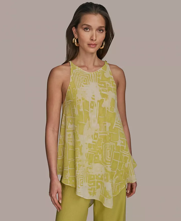 Женская блузка без рукавов с принтом Donna Karan New York, зеленый
Женская блузка без рукавов с принтом Donna Karan New York, зеленый