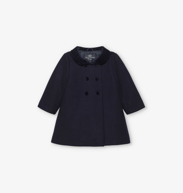 Двубортное шерстяное пальто с бархатным воротником 6-24 месяца Trotters, синий
Двубортное шерстяное пальто с бархатным воротником 6-24 месяца Trotters, синий