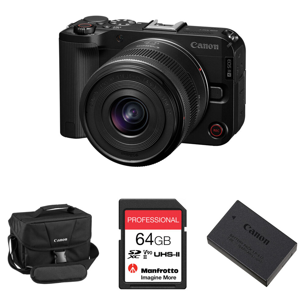 Беззеркальная камера Canon EOS R50 V Mirrorless Camera with 14-30mm f/4-6.3 Lens and
Беззеркальная камера Canon EOS R50 V Mirrorless Camera with 14-30mm f/4-6.3 Lens and
