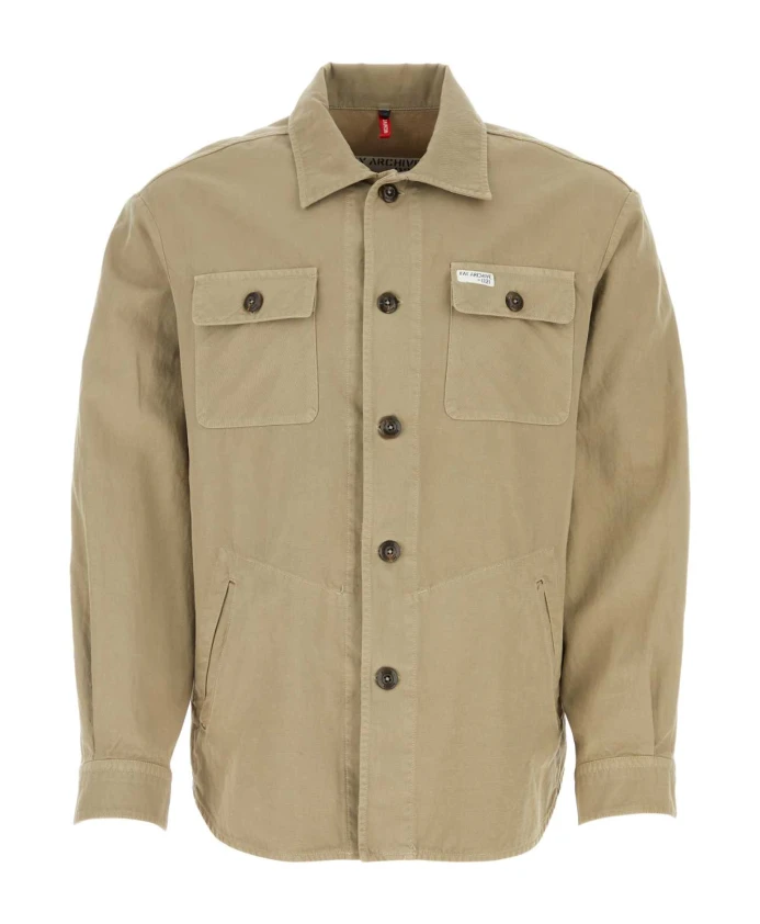 Рубашка из хлопковой смеси цвета капучино Fay, бежевый
Рубашка из хлопковой смеси цвета капучино Fay, бежевый