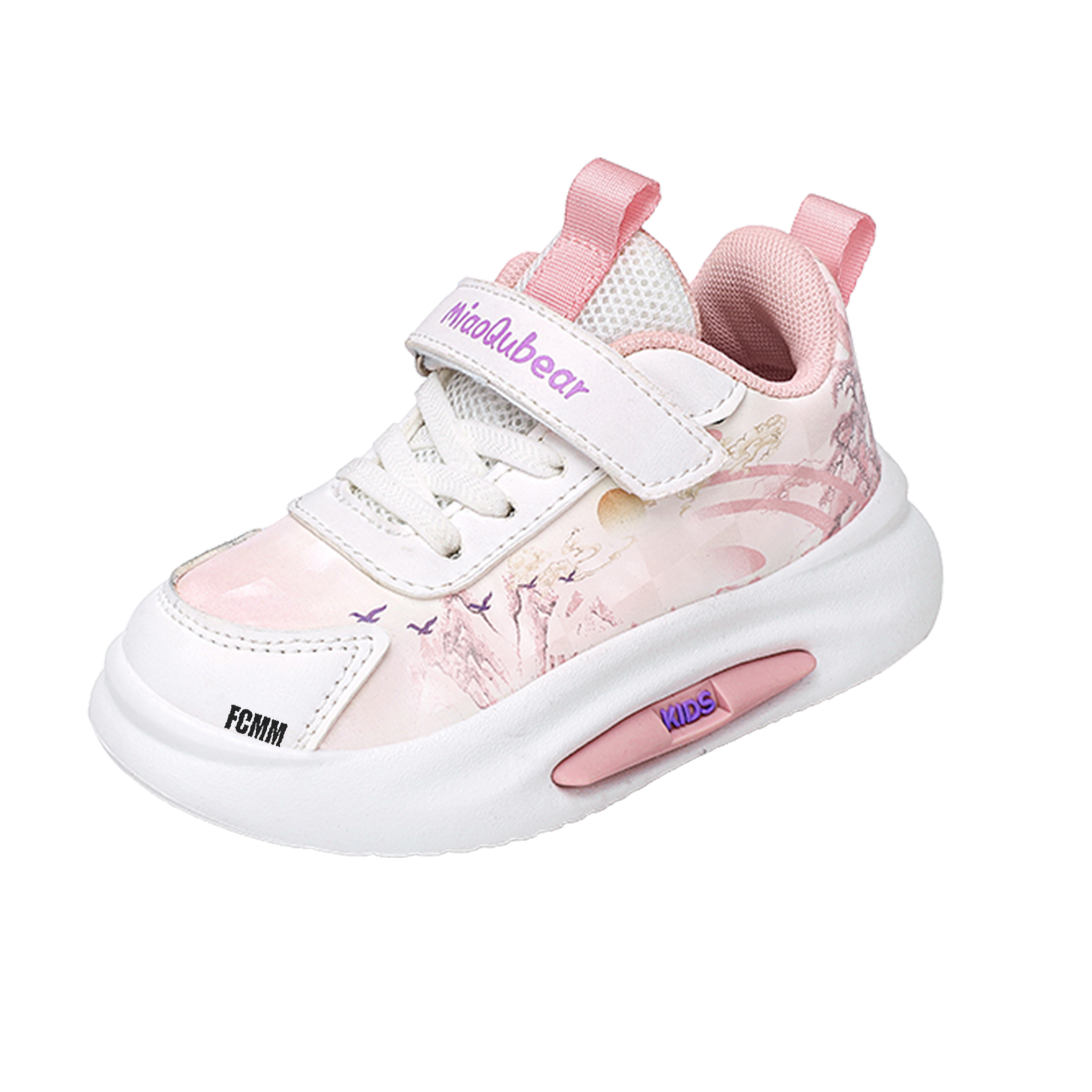 Противоскользящие и дышащие кроссовки для детей FCMM, белый/розовый
Противоскользящие и дышащие кроссовки для детей FCMM, белый/розовый