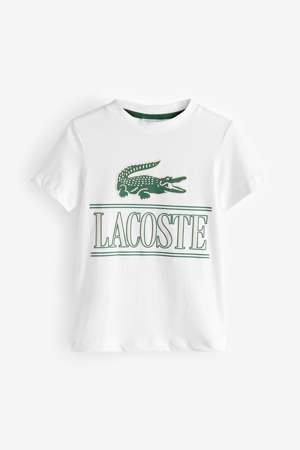 Детская футболка с большим логотипом под крокодила Lacoste, белый
Детская футболка с большим логотипом под крокодила Lacoste, белый