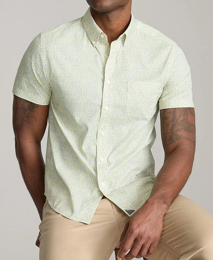 Мужская облегающая рубашка с коротким рукавом Ivers, не требующая глажки UNTUCKit, желтый
Мужская облегающая рубашка с коротким рукавом Ivers, не требующая глажки UNTUCKit, желтый