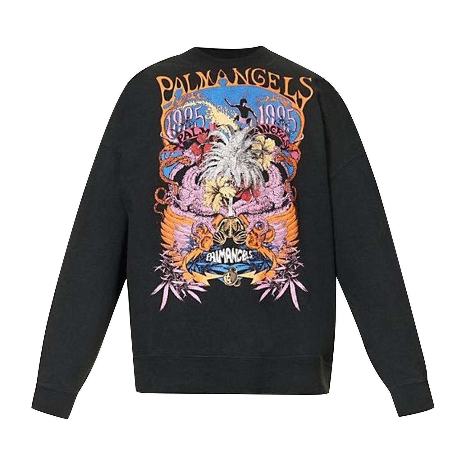 Palm Angels Palm Concert Crewneck, черный цвет 
Palm Angels Palm Concert Crewneck, черный цвет