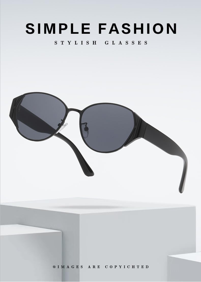 Классические ретро-солнцезащитные очки овальной формы с металлической оправой, нейтральные очки унисекс для мужчин и женщин, модный вариант на каждый день и источник вдохновения для уличного стиля - C3 Generic, C3
Классические ретро-солнцезащитные очки овальной формы с металлической оправой, нейтральные очки унисекс для мужчин и женщин, модный вариант на каждый день и источник вдохновения для уличного стиля - C3 Generic, C3