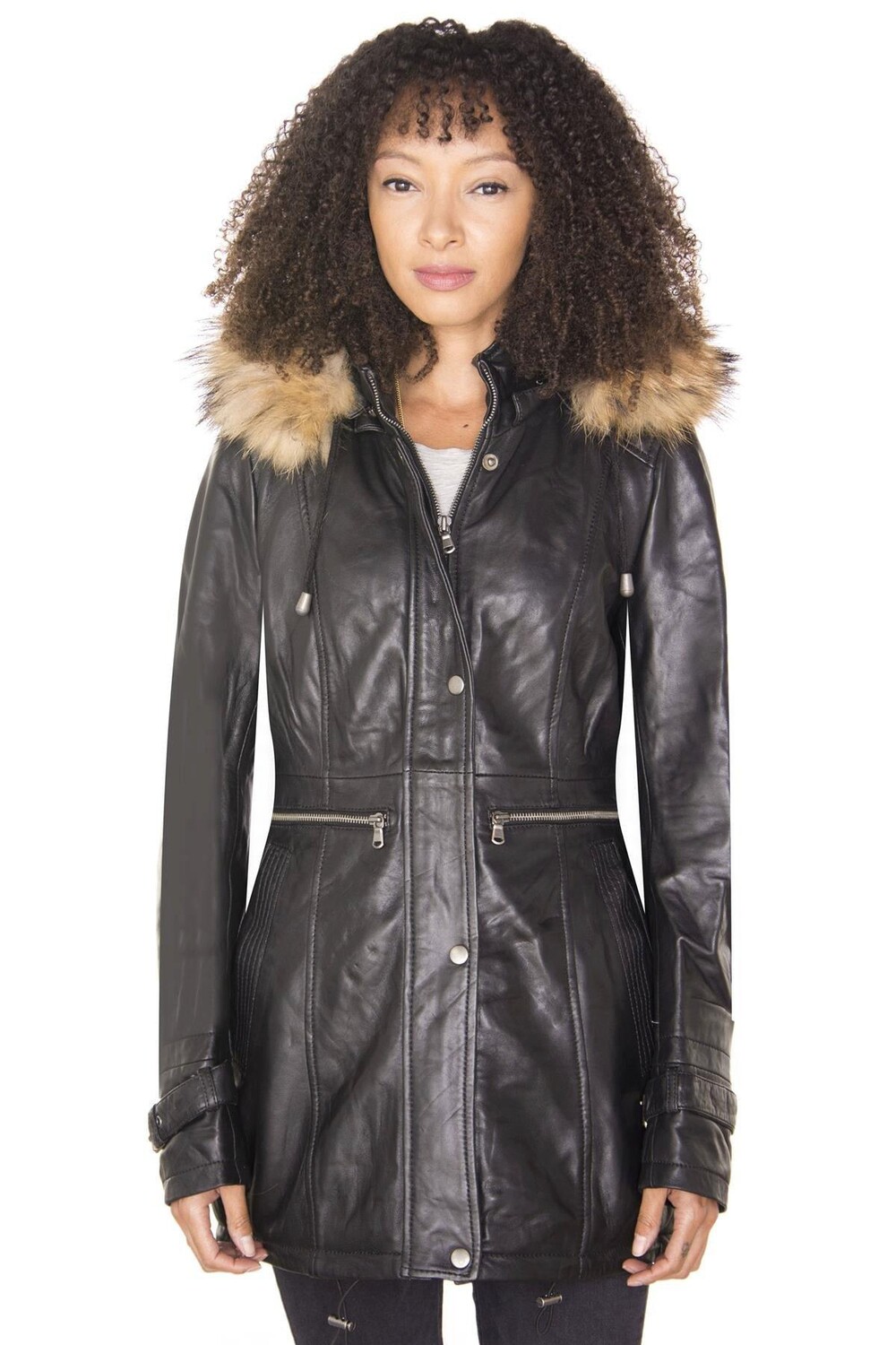 Кожаная парка с капюшоном-Путянь Infinity Leather, черный
Кожаная парка с капюшоном-Путянь Infinity Leather, черный