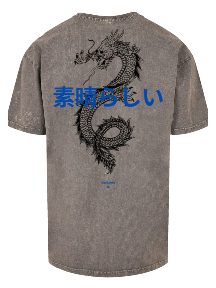 Мужская свободная футболка Дракон цвета Асфальт F4NT4STIC
Мужская свободная футболка Дракон цвета Асфальт F4NT4STIC