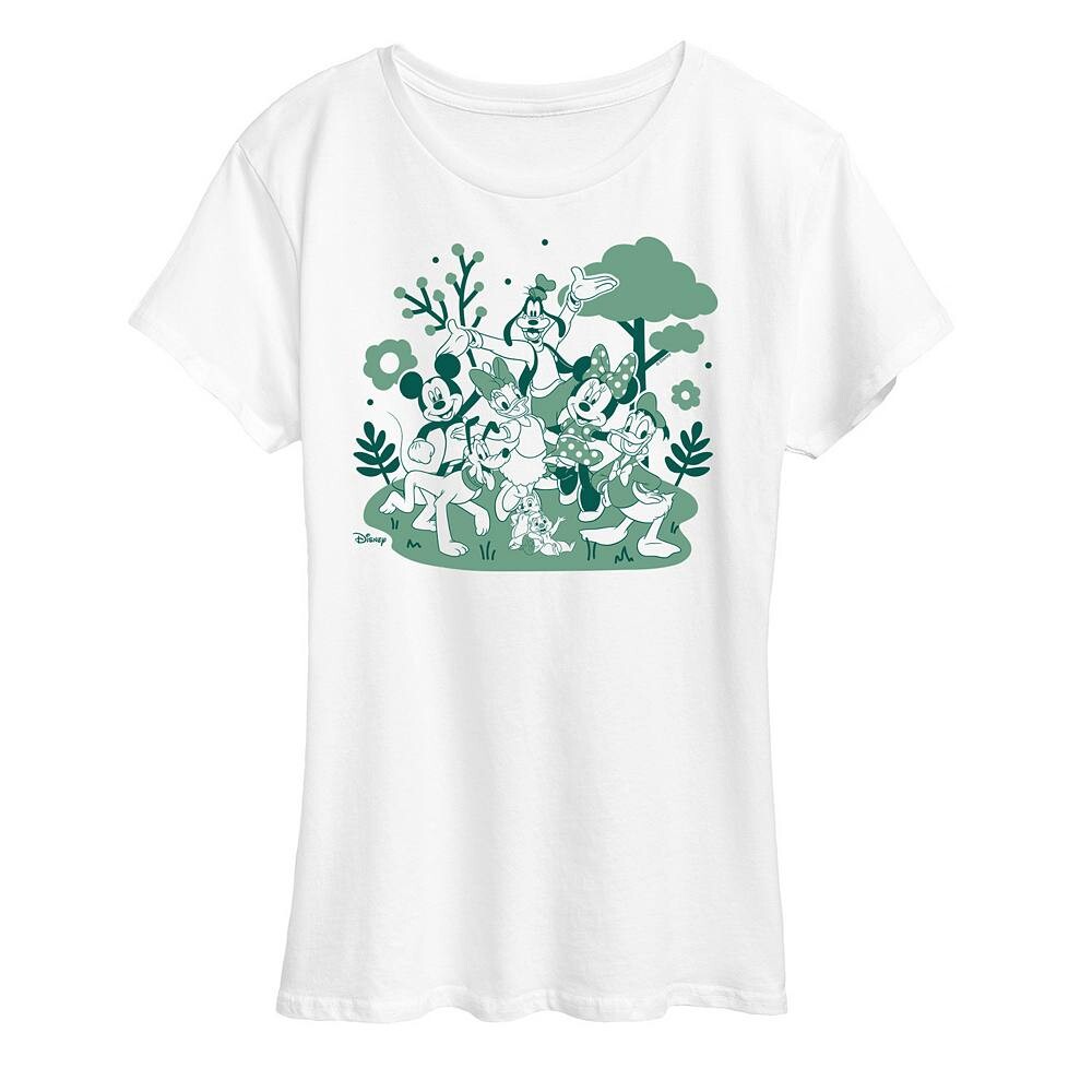 Женская зеленая футболка с рисунком группы Disney's Mickey Mouse & Friends, белый
Женская зеленая футболка с рисунком группы Disney's Mickey Mouse & Friends, белый