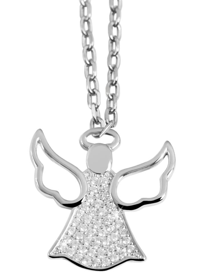 Adeliás Женский кулон в виде ангела из серебра 925 пробы с фианитами в серебряной оправе
Adeliás Женский кулон в виде ангела из серебра 925 пробы с фианитами в серебряной оправе