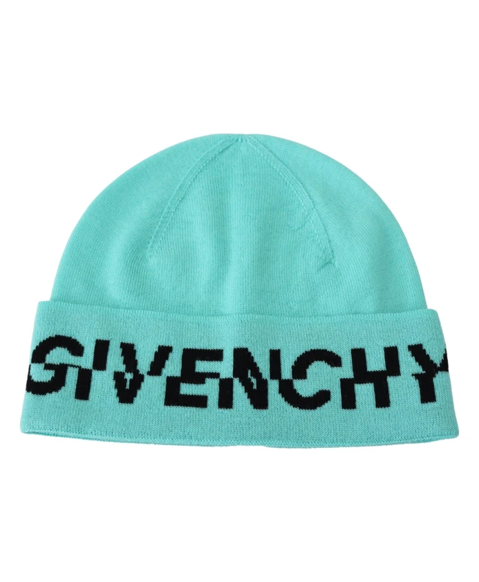Аквамариновая шерстяная шапка унисекс с логотипом Givenchy, зеленый
Аквамариновая шерстяная шапка унисекс с логотипом Givenchy, зеленый