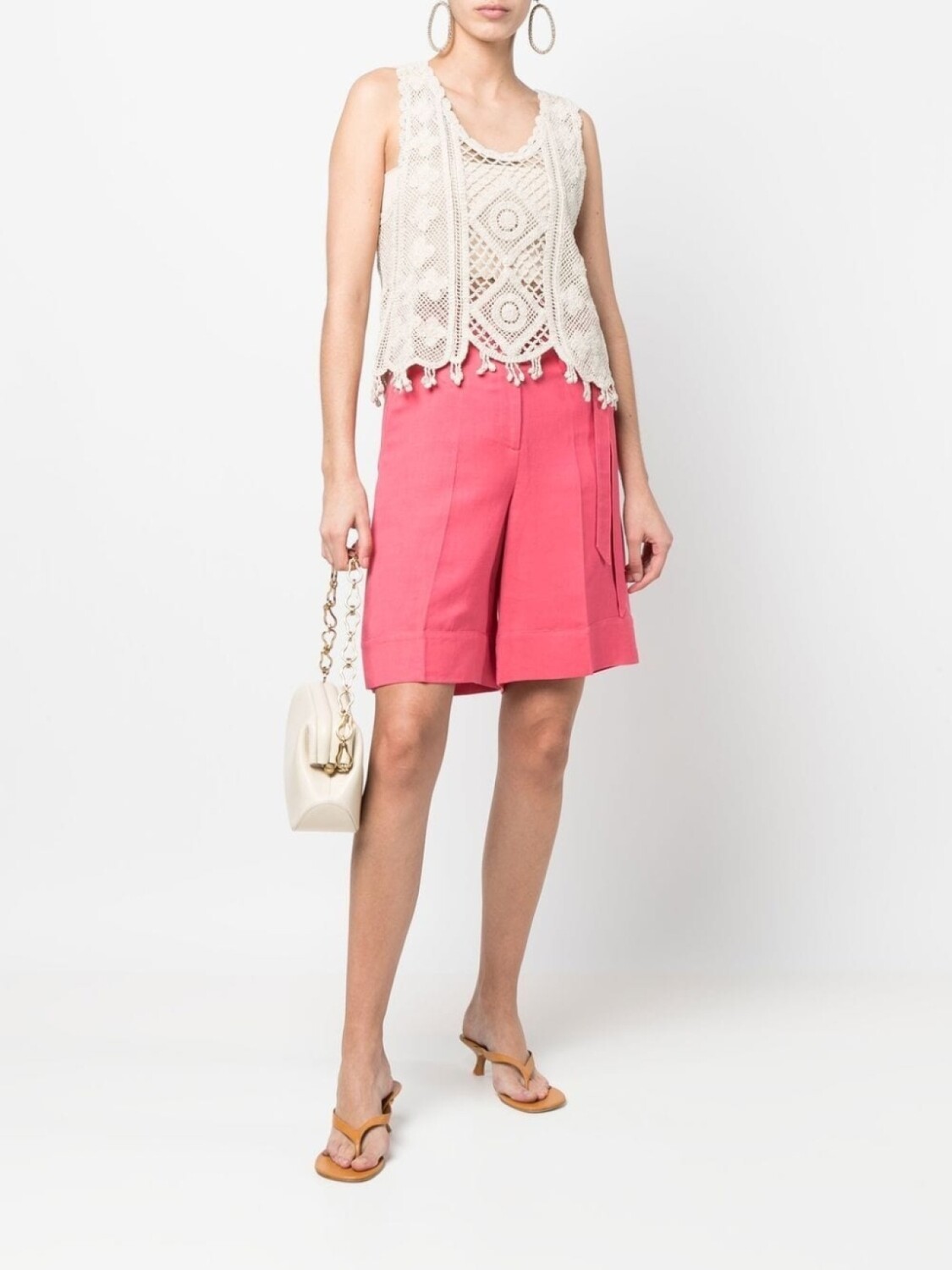 TWINSET шорты прямого кроя с завязками, розовый
TWINSET шорты прямого кроя с завязками, розовый