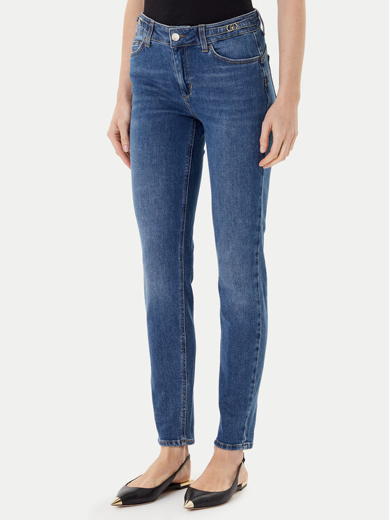 Джинсы slim fit UF5013 D0277 78920 Liu Jo, синий 
Джинсы slim fit UF5013 D0277 78920 Liu Jo, синий