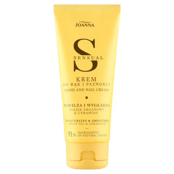 Крем для рук и ногтей с аргановым маслом и керамидами, 100 г Joanna Sensual
Крем для рук и ногтей с аргановым маслом и керамидами, 100 г Joanna Sensual
