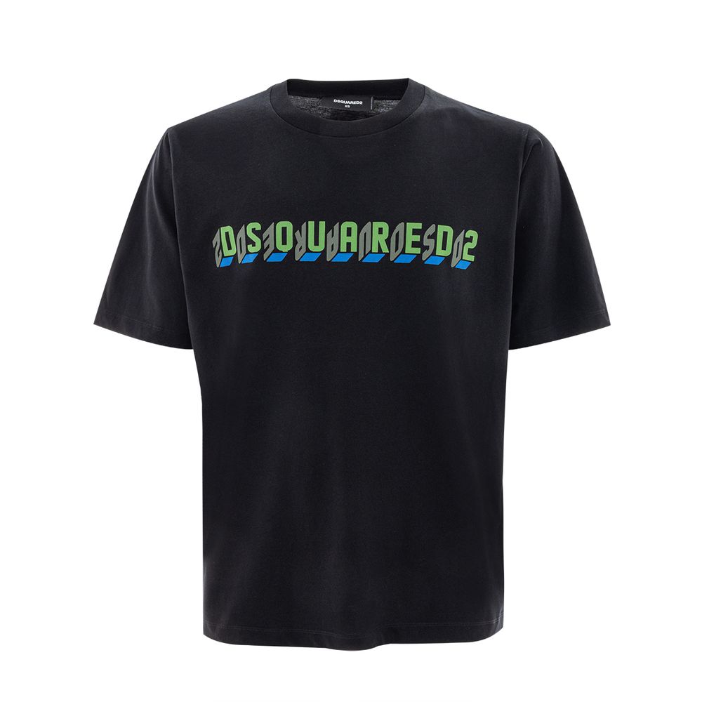Черная хлопковая футболка Dsquared2
Черная хлопковая футболка Dsquared2