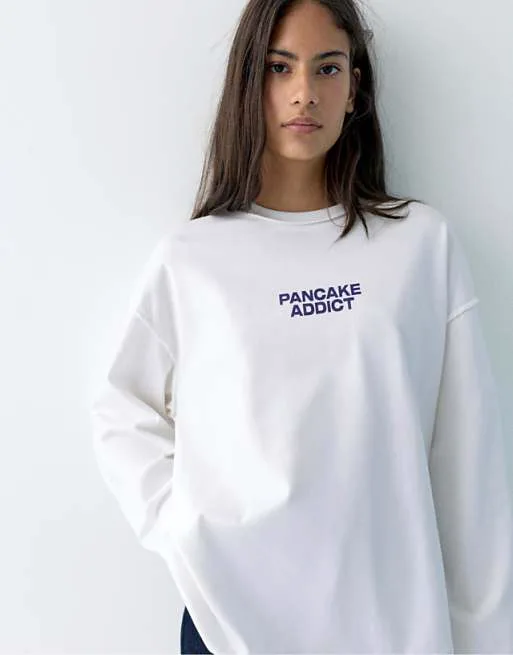 Футболка с рисунком льда Pull&Bear Pancake
Футболка с рисунком льда Pull&Bear Pancake