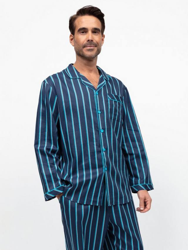 Топ для пижамы из хлопка и модала с принтом в полоску Cyberjammies, Navy
Топ для пижамы из хлопка и модала с принтом в полоску Cyberjammies, Navy