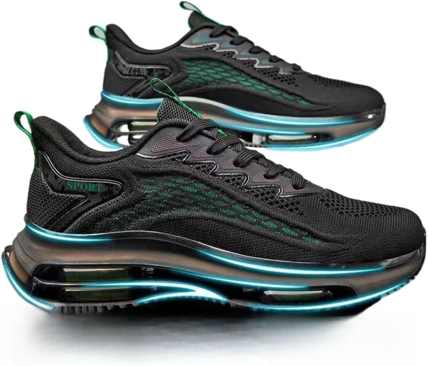 Мужские кроссовки с полной подошвой и амортизирующей технологией Air Cushion, на толстой подошве, с шнуровкой, дышащие сетчатые легкие кроссовки для ходьбы Azttoztto, зеленый
Мужские кроссовки с полной подошвой и амортизирующей технологией Air Cushion, на толстой подошве, с шнуровкой, дышащие сетчатые легкие кроссовки для ходьбы Azttoztto, зеленый