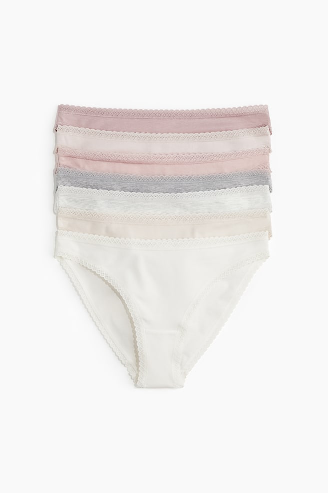 Упаковка из 7 трусиков-бикини из хлопкового джерси H&M, мультиколор
Упаковка из 7 трусиков-бикини из хлопкового джерси H&M, мультиколор