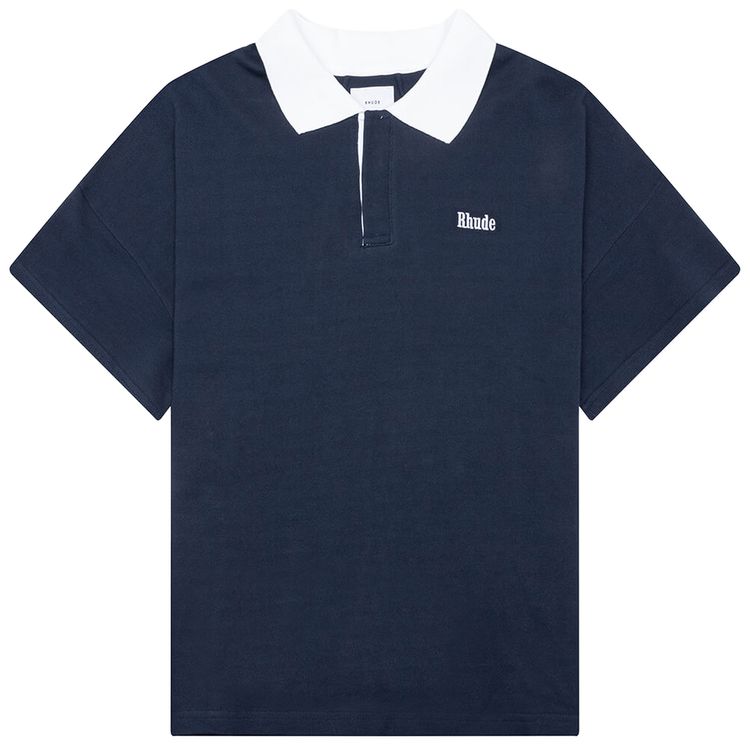 Поло Rhude Pique, цвет темно-синий/белый
Поло Rhude Pique, цвет темно-синий/белый