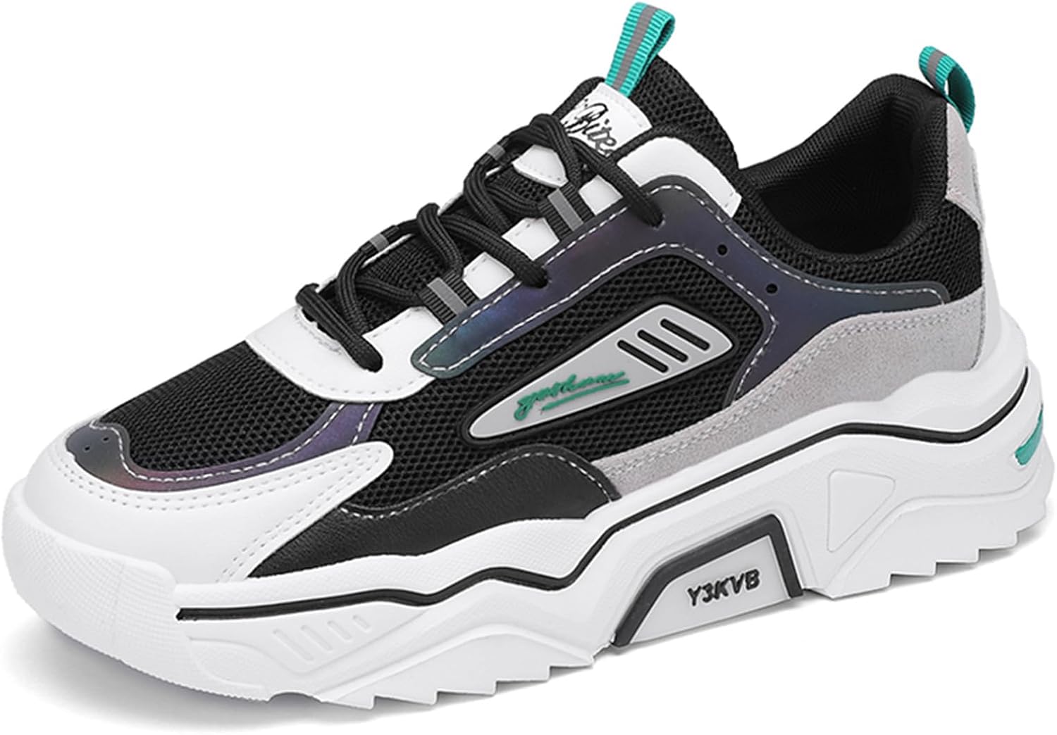 Мужские дышащие кроссовки с толстой подошвой, повседневные спортивные, летние с мягкой подошвой для ходьбы и бега на улице Generic, черный/зеленый
Мужские дышащие кроссовки с толстой подошвой, повседневные спортивные, летние с мягкой подошвой для ходьбы и бега на улице Generic, черный/зеленый