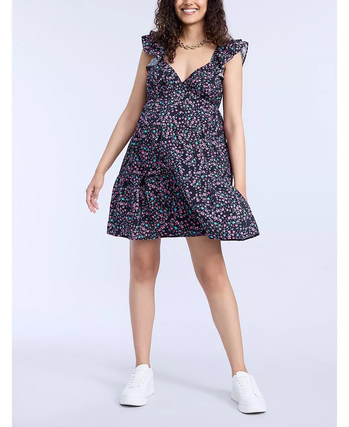 Мини-платье для беременных с V-образным вырезом и рукавами-крылышками – Motherhood Motherhood Maternity, черный
Мини-платье для беременных с V-образным вырезом и рукавами-крылышками – Motherhood Motherhood Maternity, черный