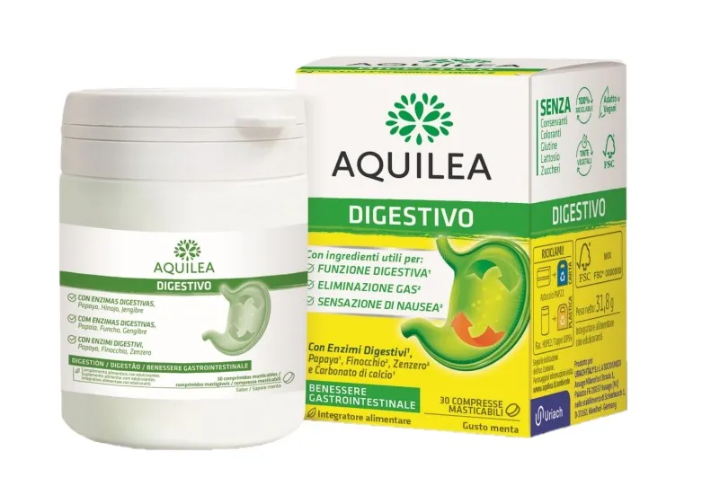 Aquilea Digestive 30 жевательных таблеток Функция пищеварения
Aquilea Digestive 30 жевательных таблеток Функция пищеварения