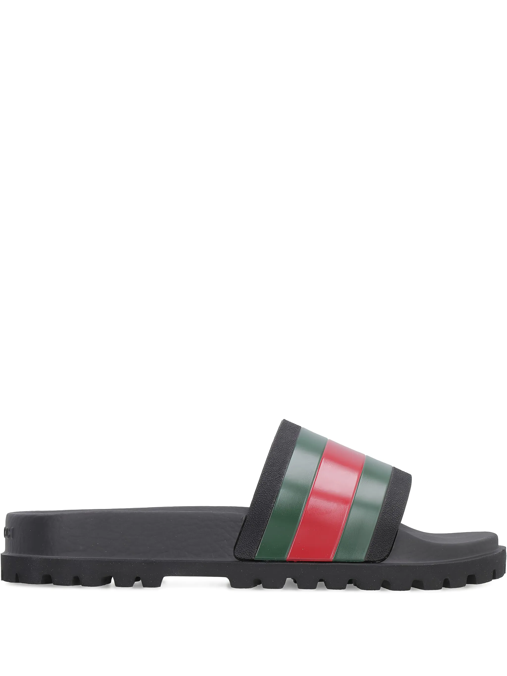 Шлепанцы Pursuit с отделкой Web Gucci, черный
Шлепанцы Pursuit с отделкой Web Gucci, черный