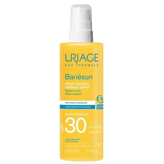 Водостойкий солнцезащитный спрей SPF30, 200 мл Uriage, Bariesun Invisible Spray
Водостойкий солнцезащитный спрей SPF30, 200 мл Uriage, Bariesun Invisible Spray